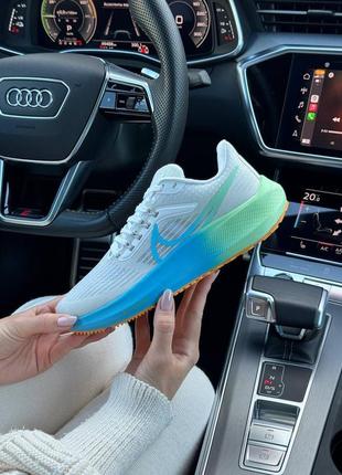 Жіночі кросівки nike air zoom light gray blue green