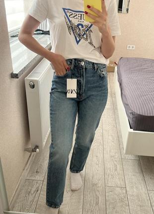 Джинси trf mom fit zara/джинси мом zara