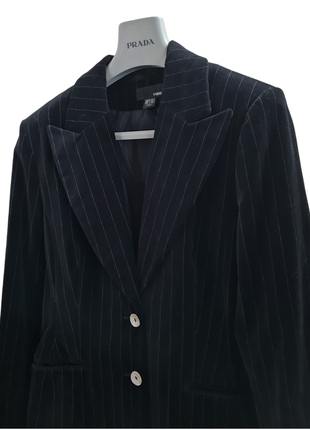 Піджак велюровий у смужку4 фото