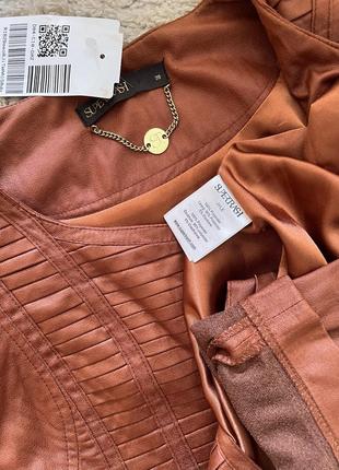 Новый пиджак, жакет, ветровка supertrash оригинал голландский бренд размер s,m указан размер 38 имитация кожи2 фото