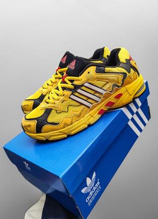 Молодежные мужские кроссовки adidas желтые &lt;unk&gt; кроссовки от адидас3 фото