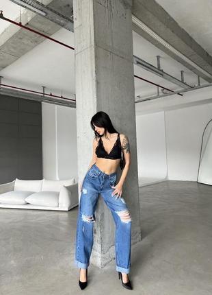 Женские широкие джинсы скейтера baggy2 фото