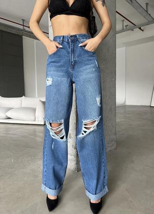 Женские широкие джинсы скейтера baggy4 фото