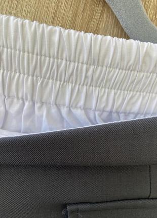 Жіночі брюки палаццо з імітацією білизні широкі з високою посадкою резинкою на талії8 фото