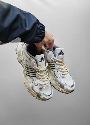 Мужские брендовые кроссовки adidas x bad bunny response beige silver6 фото