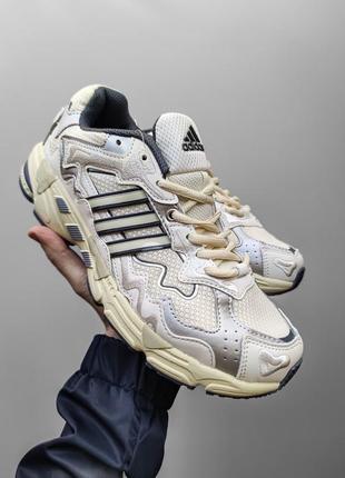 Мужские брендовые кроссовки adidas x bad bunny response beige silver8 фото