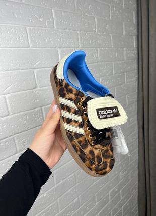 Кроссовки adidas samba × wales bonner leo leopard4 фото