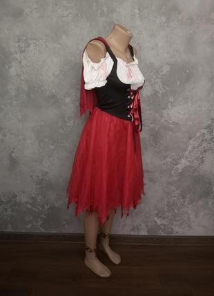 Карнавальний костюм сукня червона шапочка xs косплей хеллоуїн хеллоуїн карнавал маскарад корпоратив5 фото