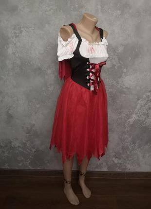 Карнавальний костюм сукня червона шапочка xs косплей хеллоуїн хеллоуїн карнавал маскарад корпоратив7 фото