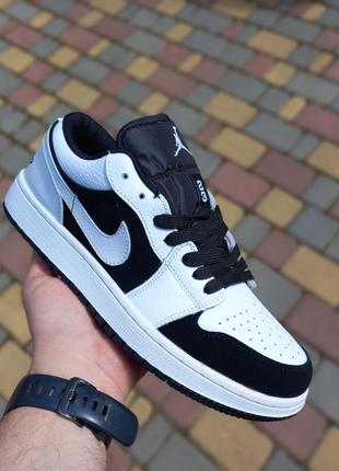 Nike air jordan 23 низькі білі з чорним біла кома1 фото