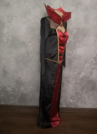 Карнавальний костюм плаття вампір граф дракула косплей хеллоуїн хеллоуїн карнавал маскарад косплей5 фото