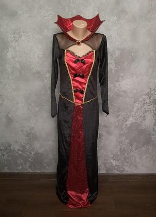 Карнавальний костюм плаття вампір граф дракула косплей хеллоуїн хеллоуїн карнавал маскарад косплей1 фото