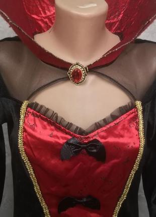 Карнавальний костюм плаття вампір граф дракула косплей хеллоуїн хеллоуїн карнавал маскарад косплей3 фото