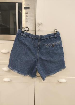 Короткие джинсовые шорты бохо с бахромой3 фото