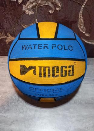 М'яч для водного полу water polo mega оригінал1 фото