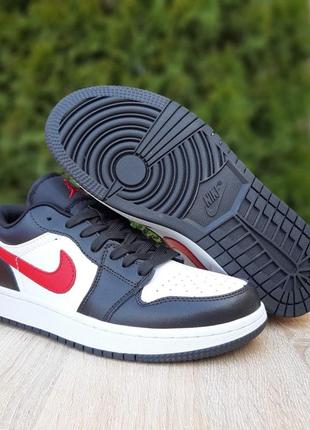 Nike air jordan 23 низкие белые с черным красная кома9 фото
