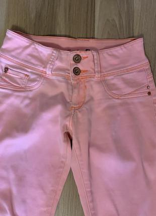 Женские брюки розовые размер s2 фото