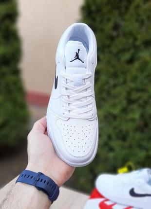 Nike air jordan 23 низькі білі з чорним2 фото