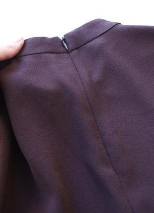 Базова блуза креп у шоколадному відтінку від zara6 фото