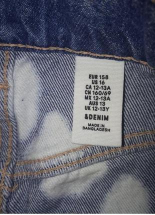 Спiдниця джинсова h&м denim на дiвчинку 12-13 рокiв (158 см)4 фото