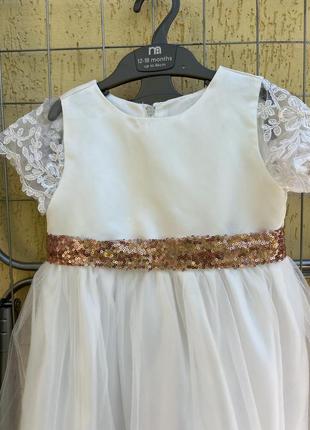 Белое платье для принцессы, 90 см2 фото