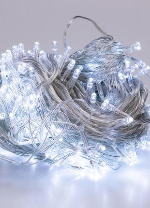 Гірлянда нитка світлодіодна garlandopro 400 led лампочок 18м 8 режимів лед гірлянда білий7 фото
