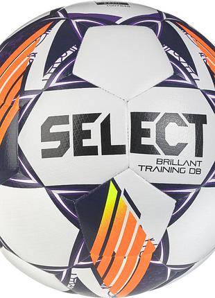 М'яч футбольний select brillant training db v24 білий, фіолетовий уні 4