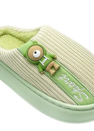 Тапочки домашние женские lion 8866mo/36 зеленый 36 размер