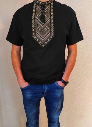 Футболка с вышивкой чернобаевка, футболка вышивка, футболка вышиванка, футболка с вышиванкой, футболка вышитая