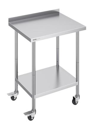 Стіл виробничий vevor кухонний стіл розкладний комерційний 610х762мм