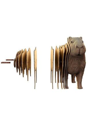 3d пазл картонний cartonic capybara 56 деталей 5