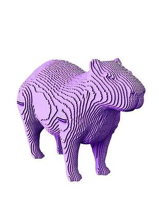 3d пазл картонний cartonic capybara 56 деталей 4
