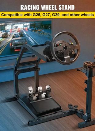 Підставка для керма гоночного симулятора vevor для logitech g29, g27, g25 racing wheel pro для керма та2 фото