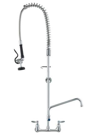 Vevor комерційний змішувач для кухні з висувним розпилювачем перед мийкою, висота 118 см, центр 203 мм,