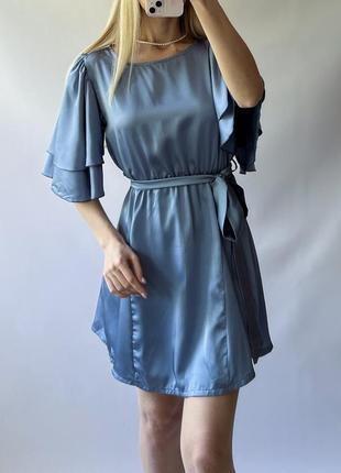 Сатинове плаття, розмір s2 фото