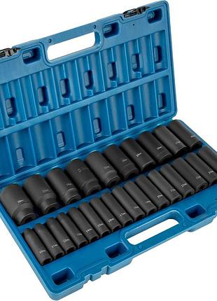 Набір ударних торцевих головок vevor, 1/2 дюйма, 26 шт. ударних головок, 6-гранні голівки, набір головок 1/2