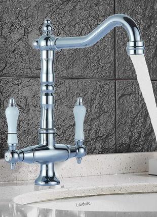 Хромований кран для змішувача для раковини для ванної кімнати nostalgia