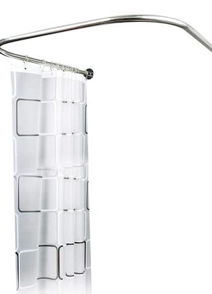 Карниз для душу u-подібний вигнутий карниз для ванної кімнати для ванної, туалету, вікна, балкона