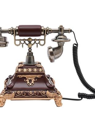 Ретро стаціонарний телефон, вінтажний телефон, телефон з дисплеєм
