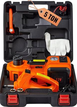Електричний гідравлічний домкрат vevor 5т 12в насос для накачування гайковерта