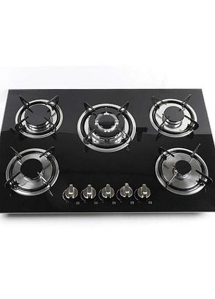 Газова варильна поверхня cncest 5 конфорок газова варильна поверхня з вбудованою варильною поверхнею чорного