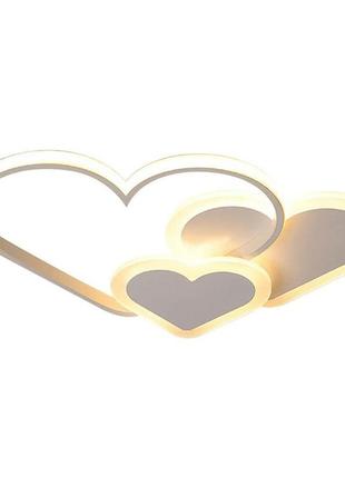 Сучасне світлодіодне стельове світло креативне серце у формі регульованої лампи з пультом дистанційного