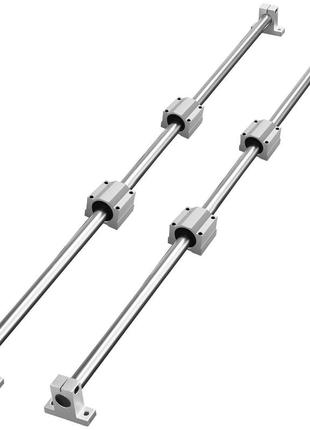 Комплект лінійних напрямних vevor, sfc20 1200 мм, 2 шт. 39,4 дюйма/1000 мм направляючі sfc20, 4 шт. розсувні