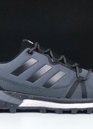 Мужские зимние термо кроссовки adidas terrex  серые