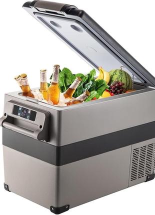 Vevor автомобільний холодильник 45l компресорний кулер для човна вантажівки автомобіля і т.д. міні-холодильник