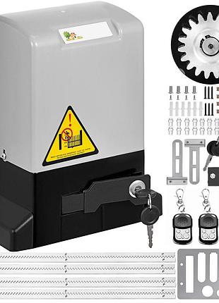 Відкривач гаражних воріт vevor привід для відкатних воріт 600 кг привід для відкатних воріт комплект 12 м