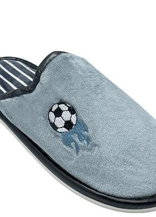 Тапочки домашние для мальчиков alex hb13-0/36 серый 36 размер