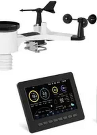 Wifi метеостанція - рк-дисплей 7" - usb - внутрішній датчик