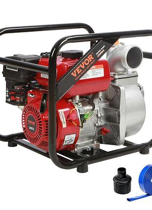 Водяний насос з бензиновим двигуном vevor, газовий насос для перекачування води, 7,6 см, 7 к.с., 4-тактний