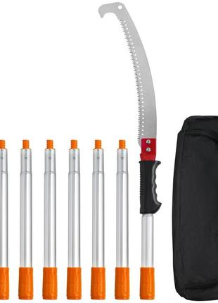 Телескопічна пила для обрізки vevor ручна пила для обрізки 1,4-3м регульована пила для обрізки з 8 опорами